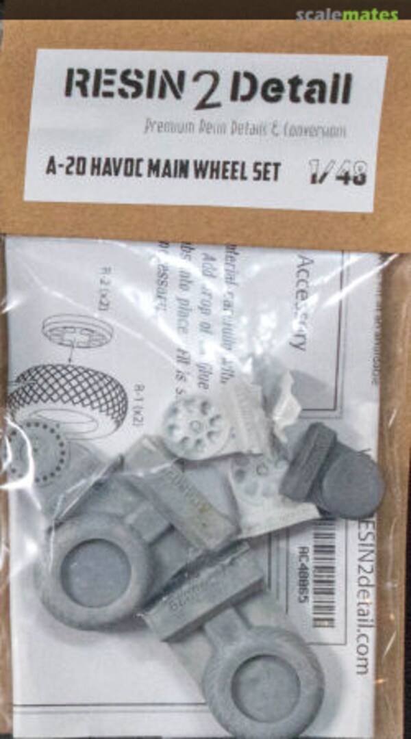 Boxart Main Wheel Set AC48065 RESIN2detail