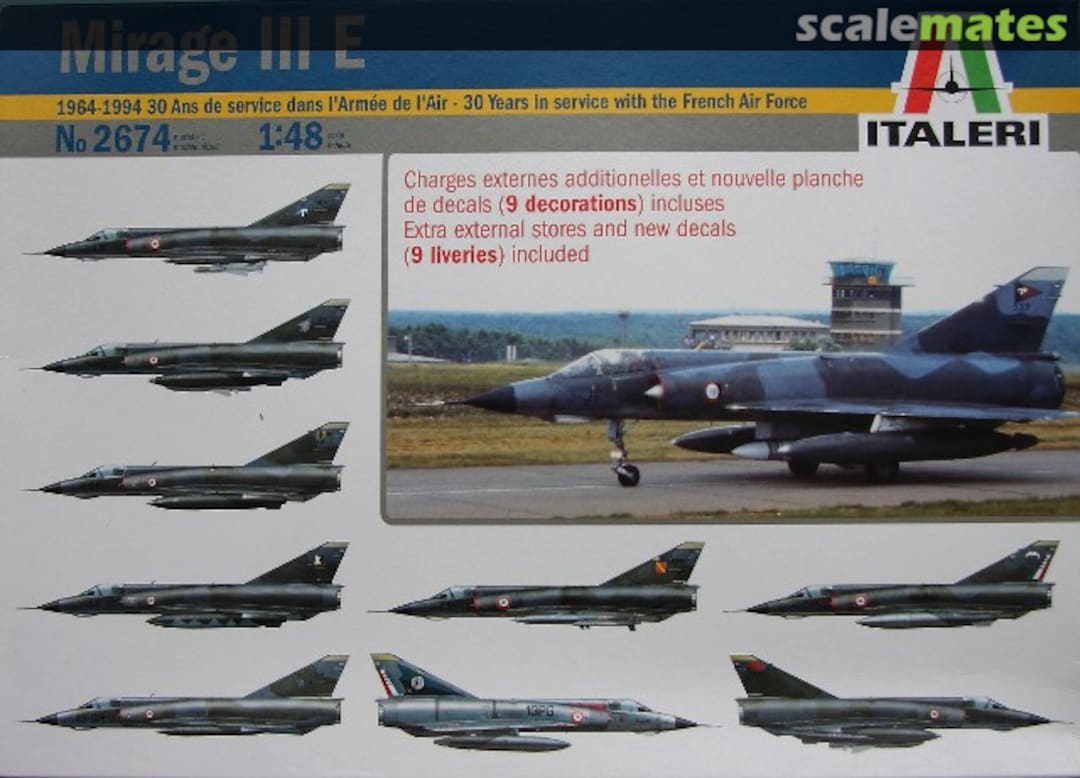 Boxart Mirage III E 2674 Italeri