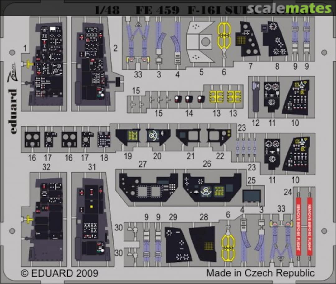 Boxart F-16I SUFA interior S.A. FE459 Eduard