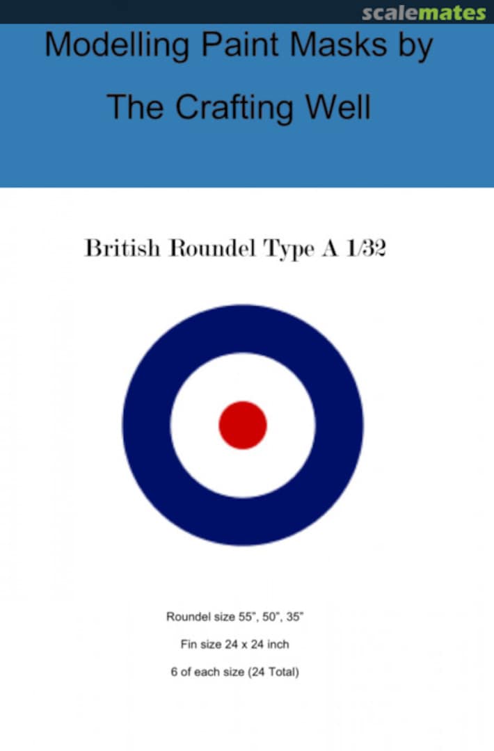 Boxart British Roundel type A 1:32 TCW16-1/32A The Crafting Well