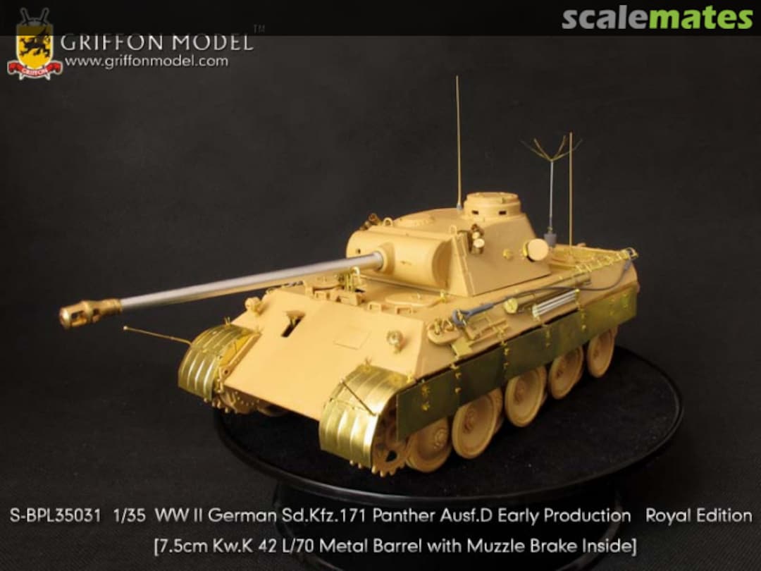 Boxart WW II German Sd.Kfz.171 Panther Ausf.D Early Production - Royal Edition S-BPL35031 Griffon Model