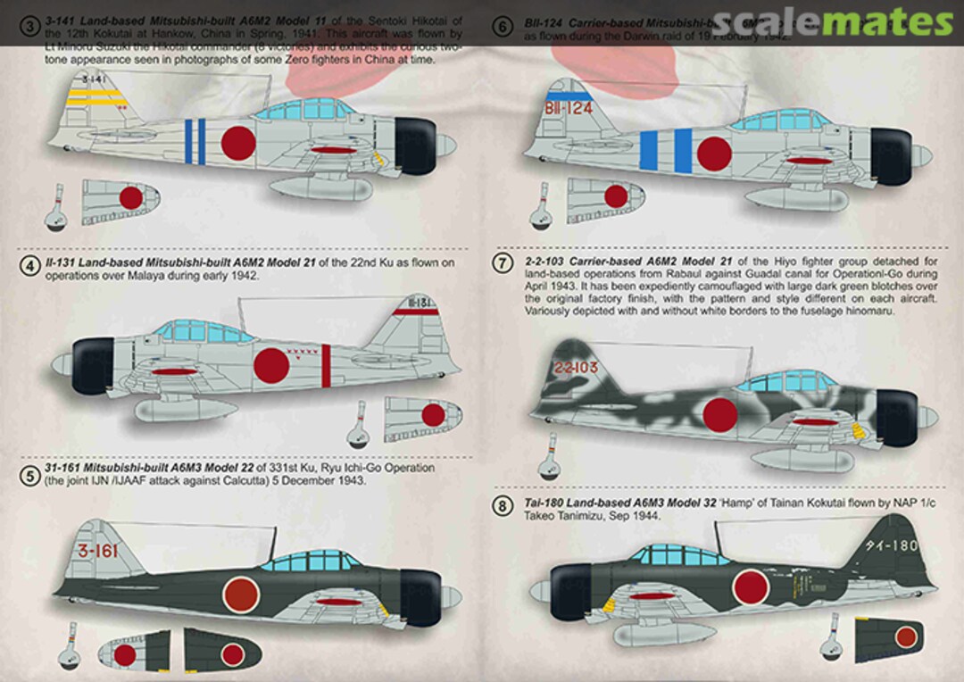 Contents A6M2-A6M3 "Zero" Part-2 72-344 Print Scale