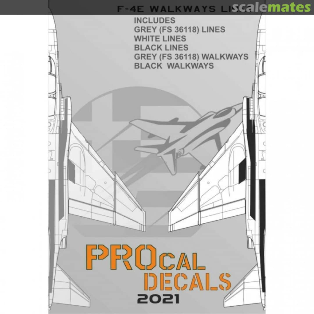 Boxart F-RF/4E Phantom II - Walkline Lines 48-102 PROcal Decals