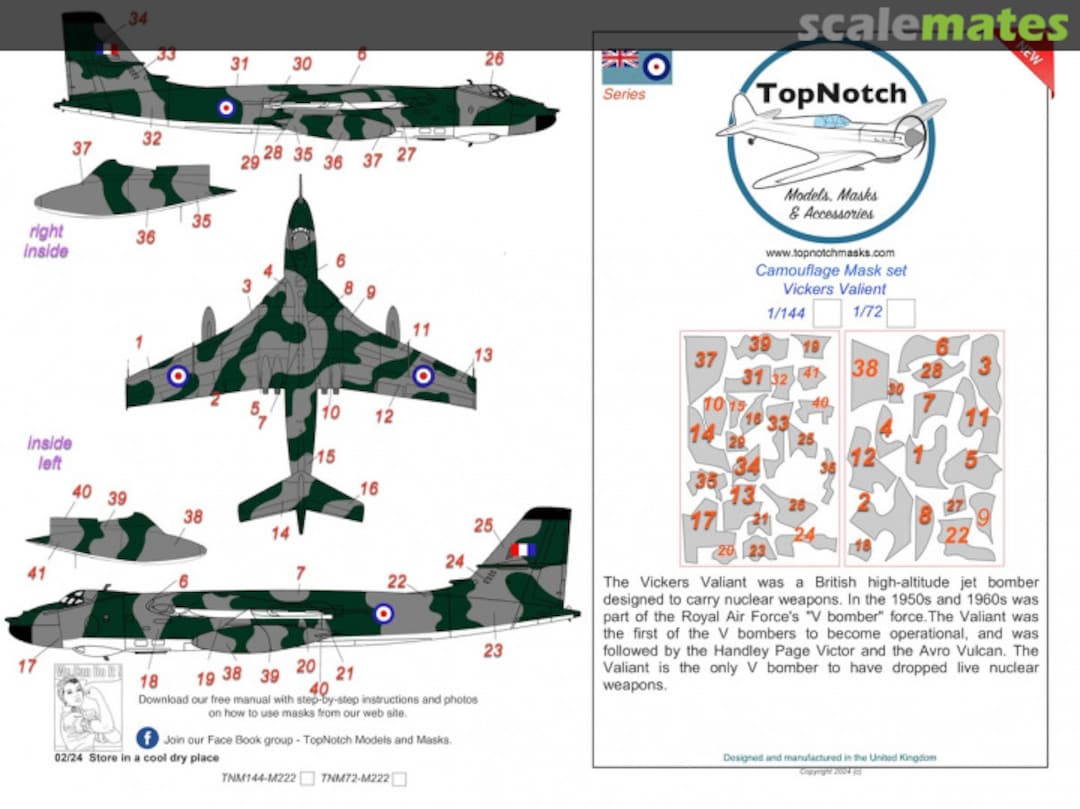 Boxart Vickers Valiant TNM72-M222 TopNotch