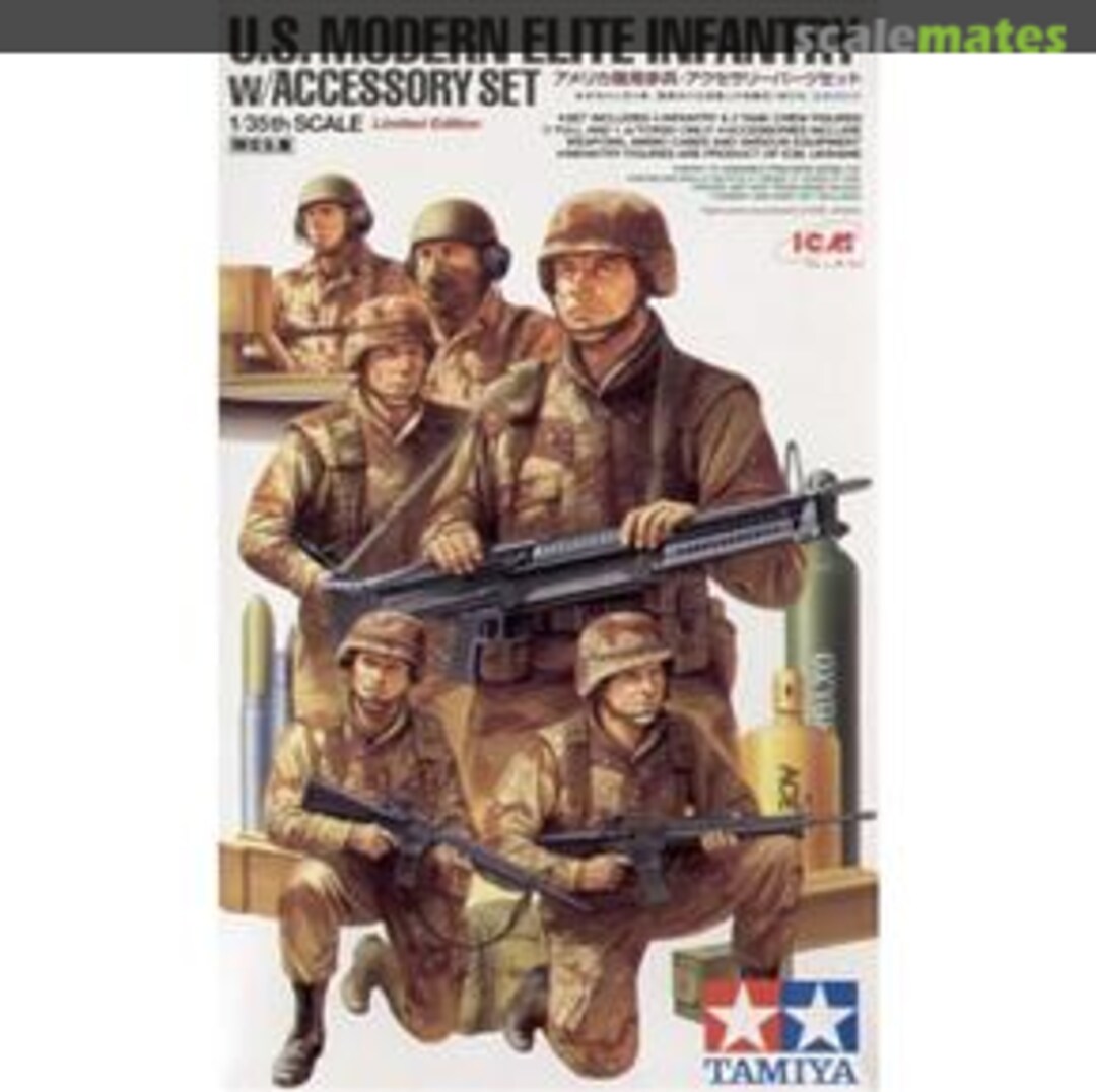 Boxart US Modern Elite Infantry w/Accessory Set 89772 Tamiya