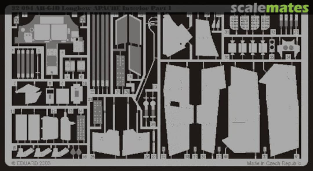 Boxart AH-64D Longbow Apache interior 32094 Eduard