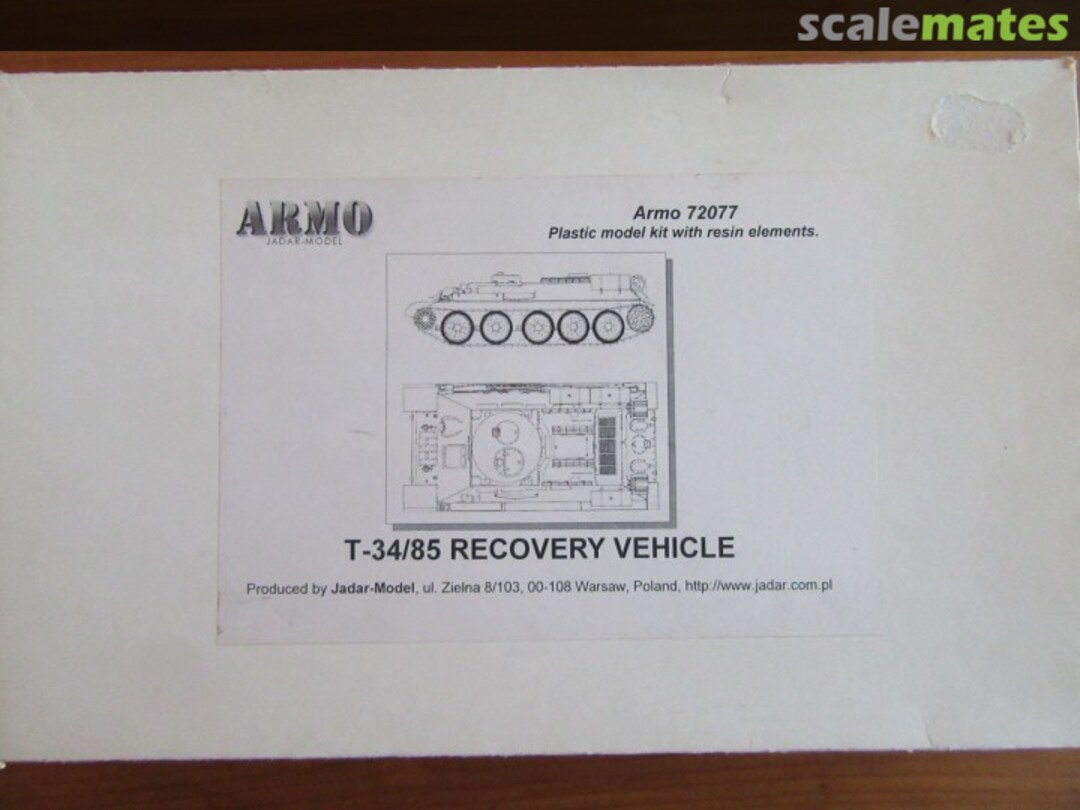 Boxart T-34/85 Recovery Vehicle 72077 Armo