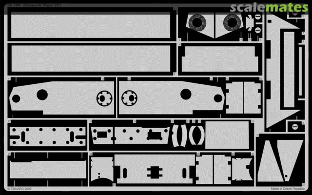 Boxart Zimmerit Tiger (P) 35790 Eduard