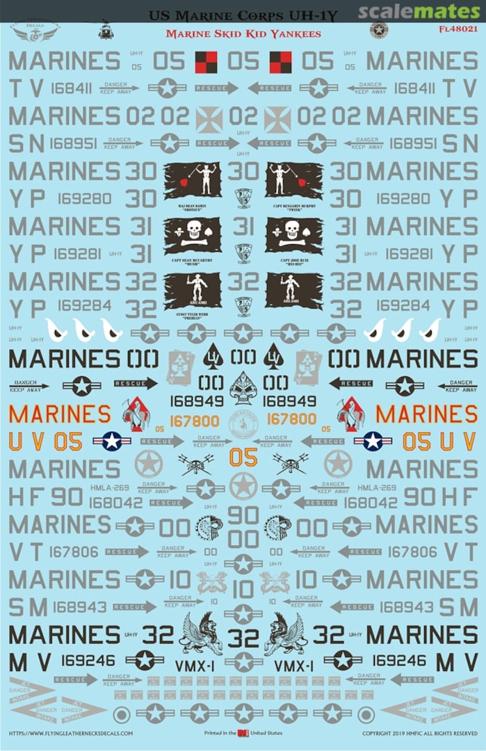 Boxart US Marine Corps UH-1Y FL48021 Flying Leathernecks