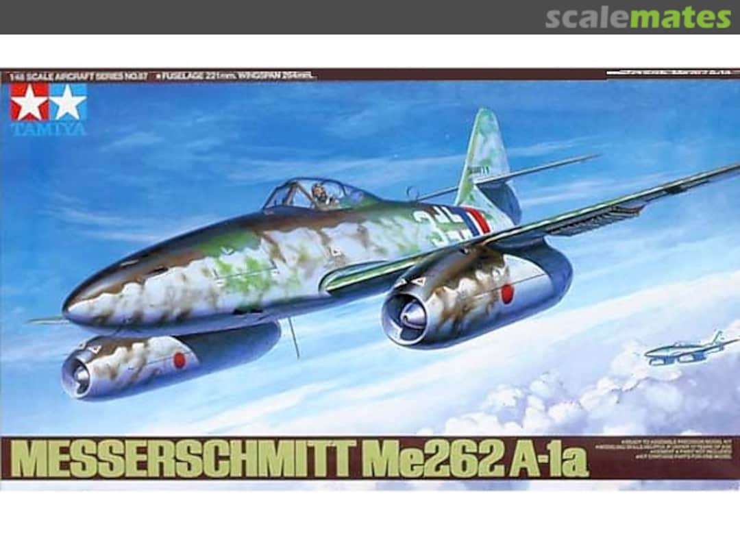 Boxart Messerschmitt Me262 A-1a 61087 Tamiya