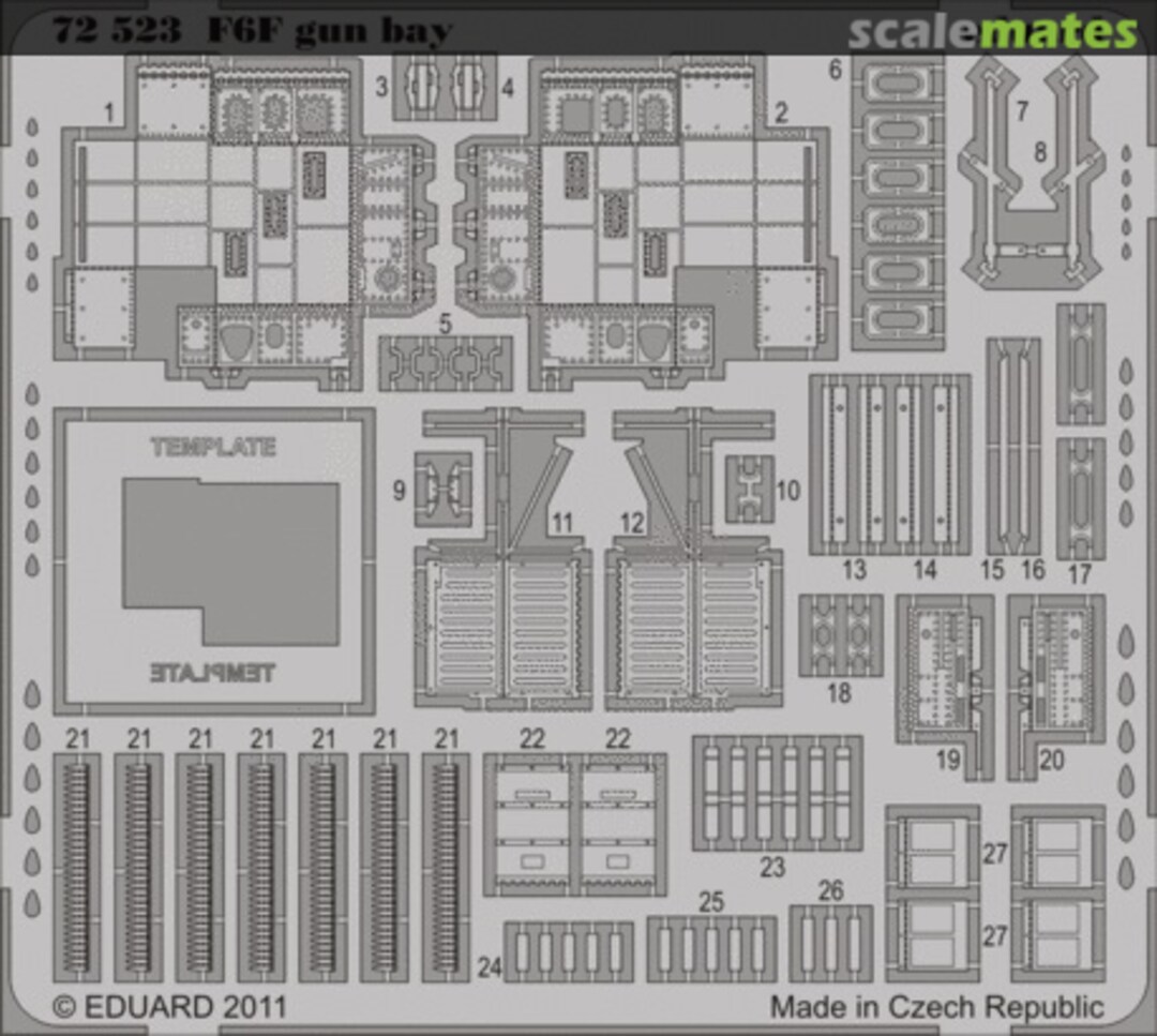 Boxart F6F gun bay 72523 Eduard