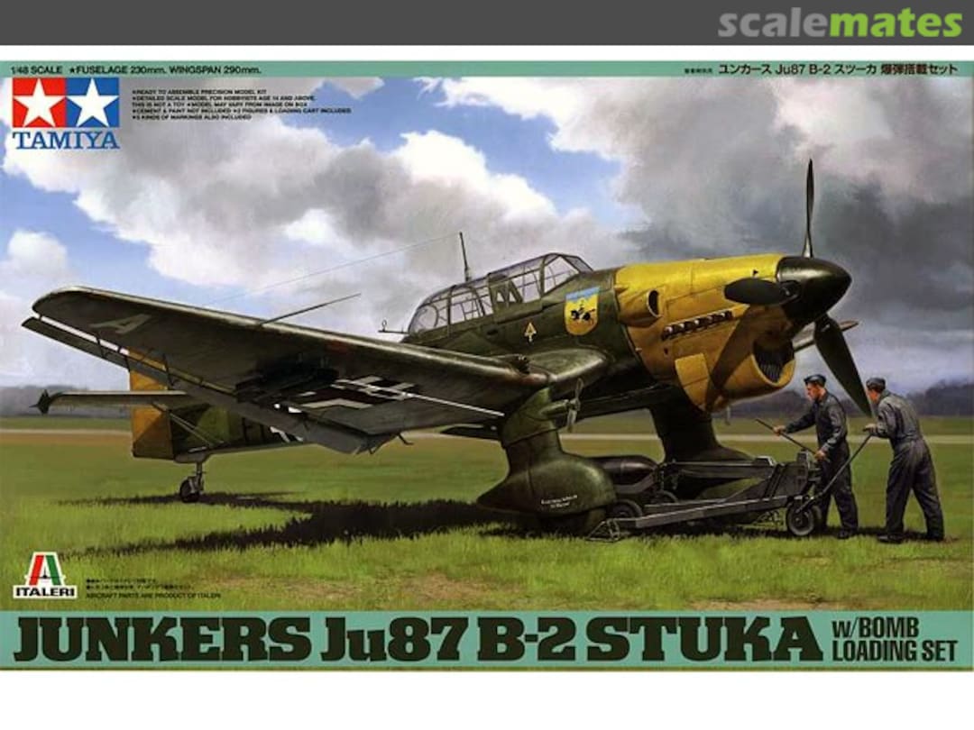 Boxart Junkers Ju 87B-2 Stuka 37008 Tamiya