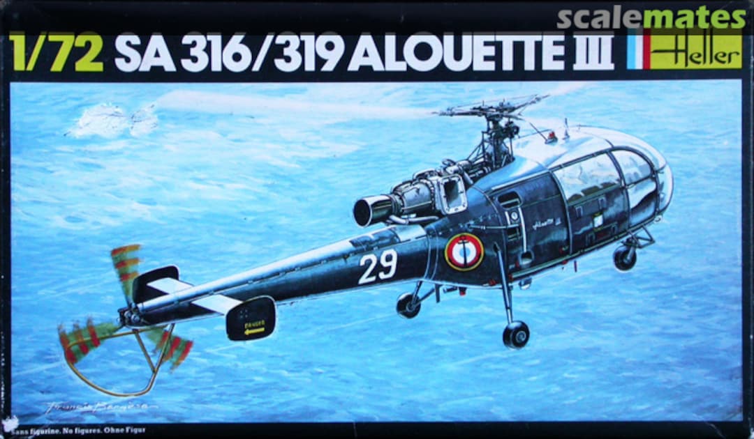 Boxart SA316 / SA319 Alouette III 225 Heller