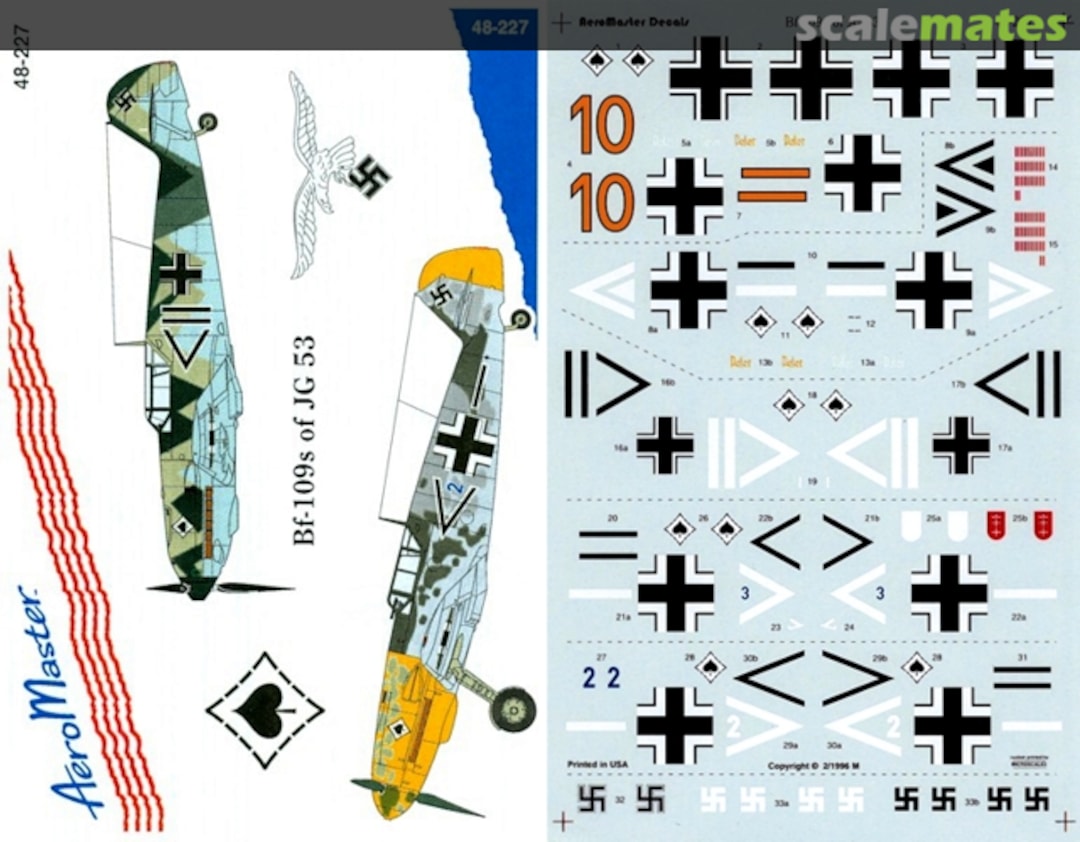 Boxart Bf 109s of JG 53 48-227 AeroMaster