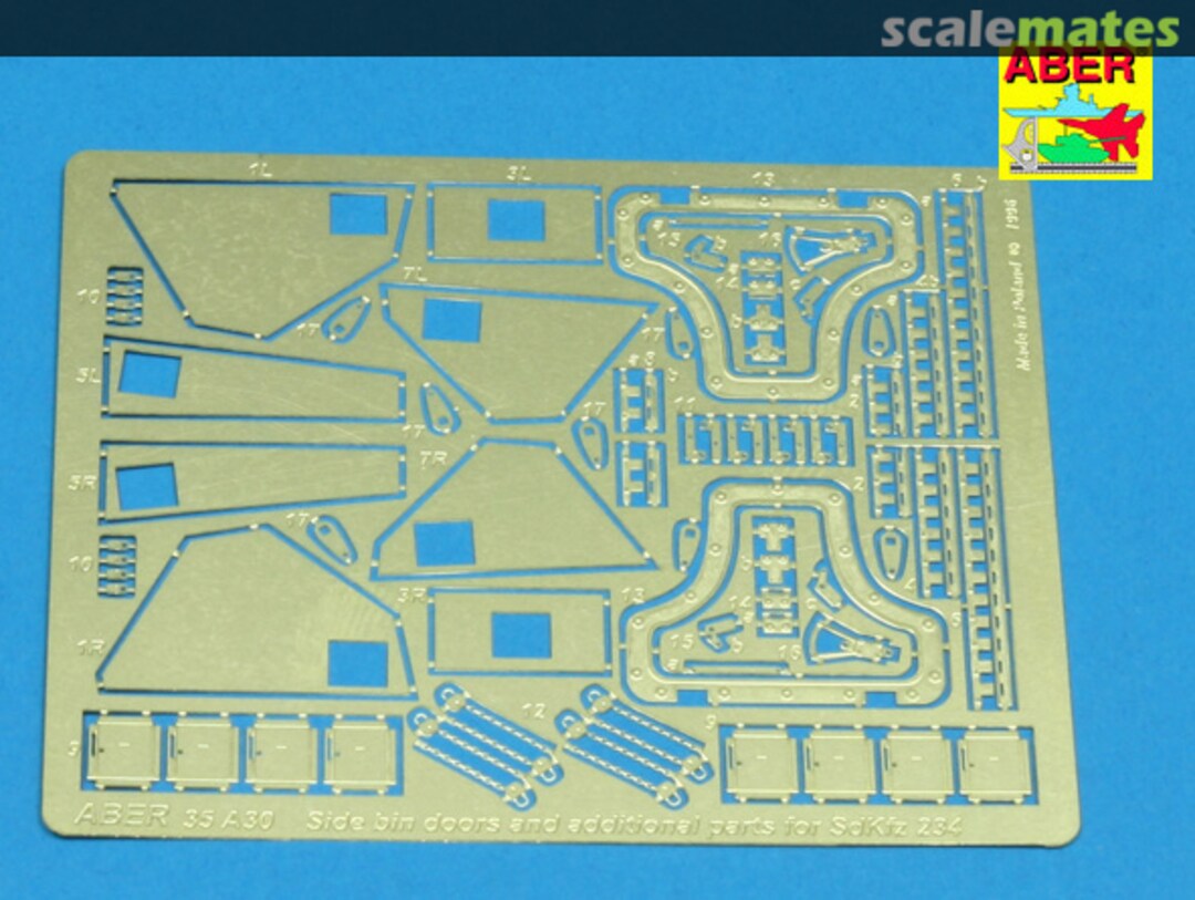 Boxart Side Bin Doors & Additional Parts for Sd.Kfz. 234 "Puma" 35A30 Aber