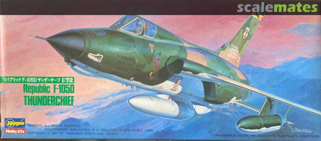 Boxart Republic F-105D Thunderchief 612 Hasegawa