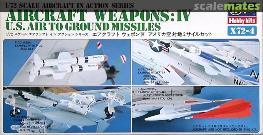 Boxart Aircraft Weapons: IV X72-4 Hasegawa