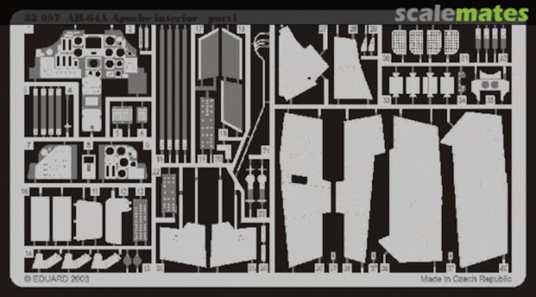 Boxart AH-64A Apache interior 32097 Eduard