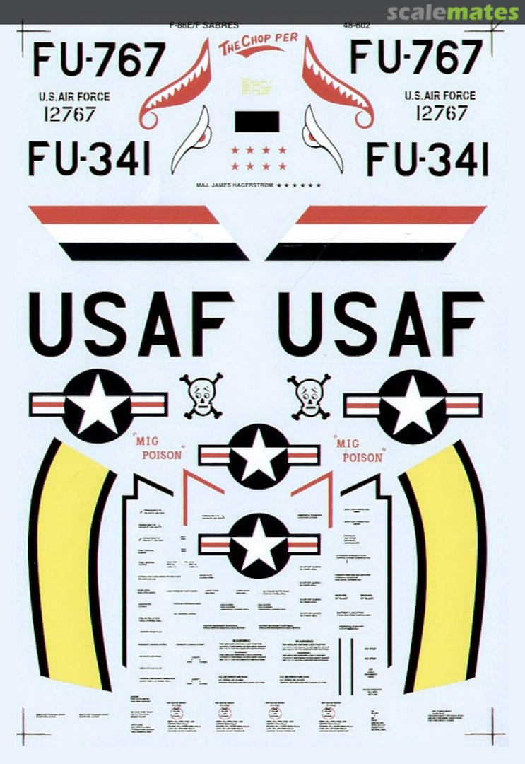 Boxart F-86E/F Sabres 48-0602 SuperScale International