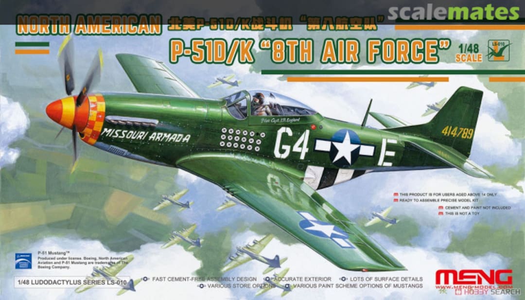 Boxart North American P-51D/K LS-010 Meng Model