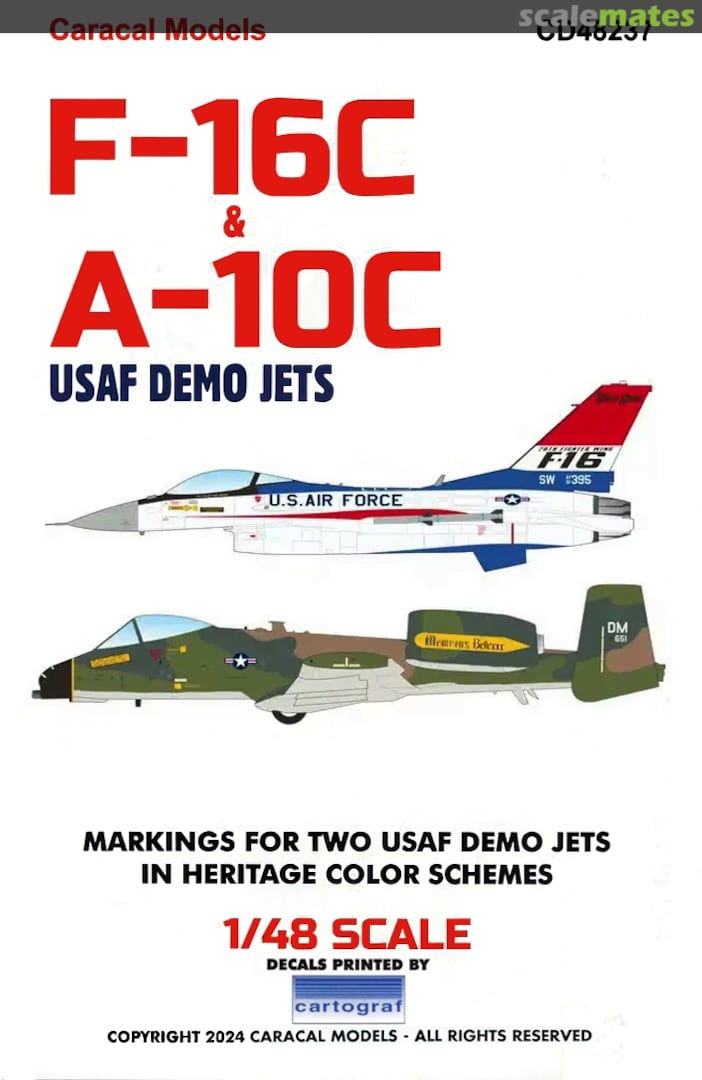 Boxart F-16C & A-10C CD48237 Caracal Models