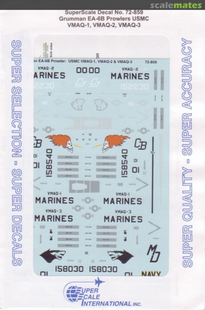 Boxart Grumman EA-6B Prowlers USMC 72-859 SuperScale International