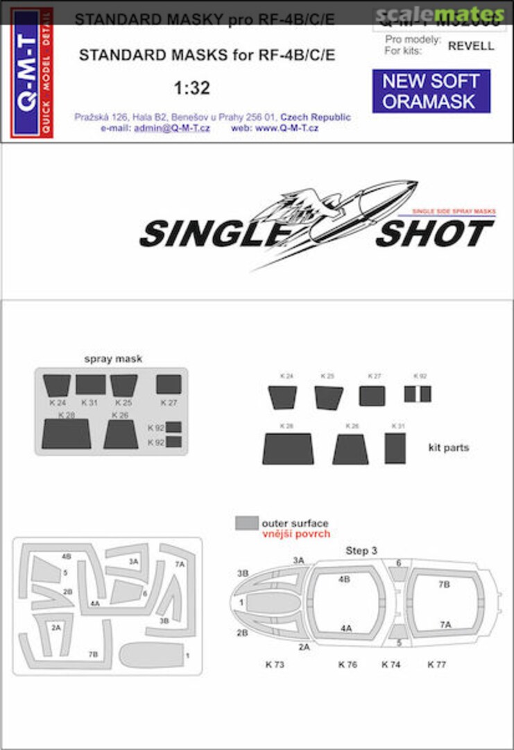 Boxart Single-Shot Line Mask for RF-4B/C/E M32008 Q-M-T