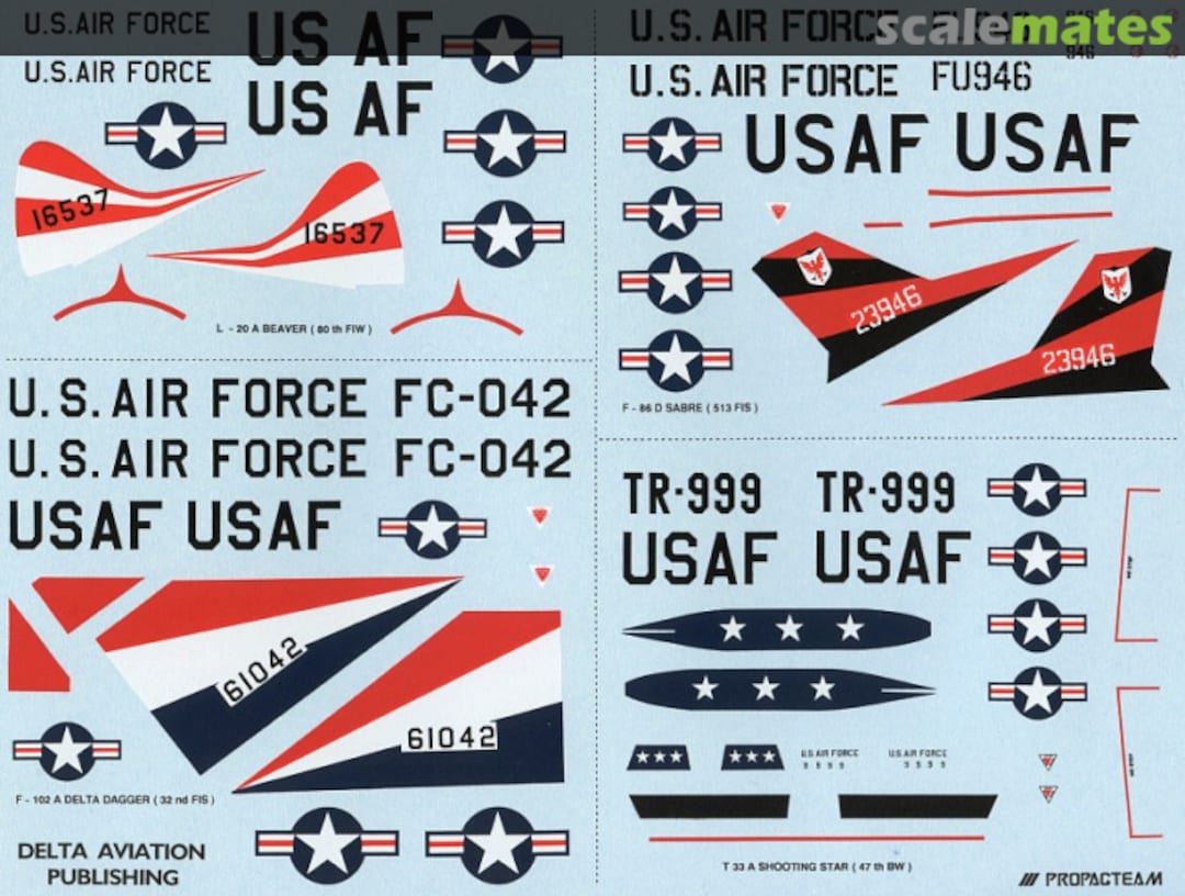 Boxart USAF Europe #1 DD 72-001 Delta Decals