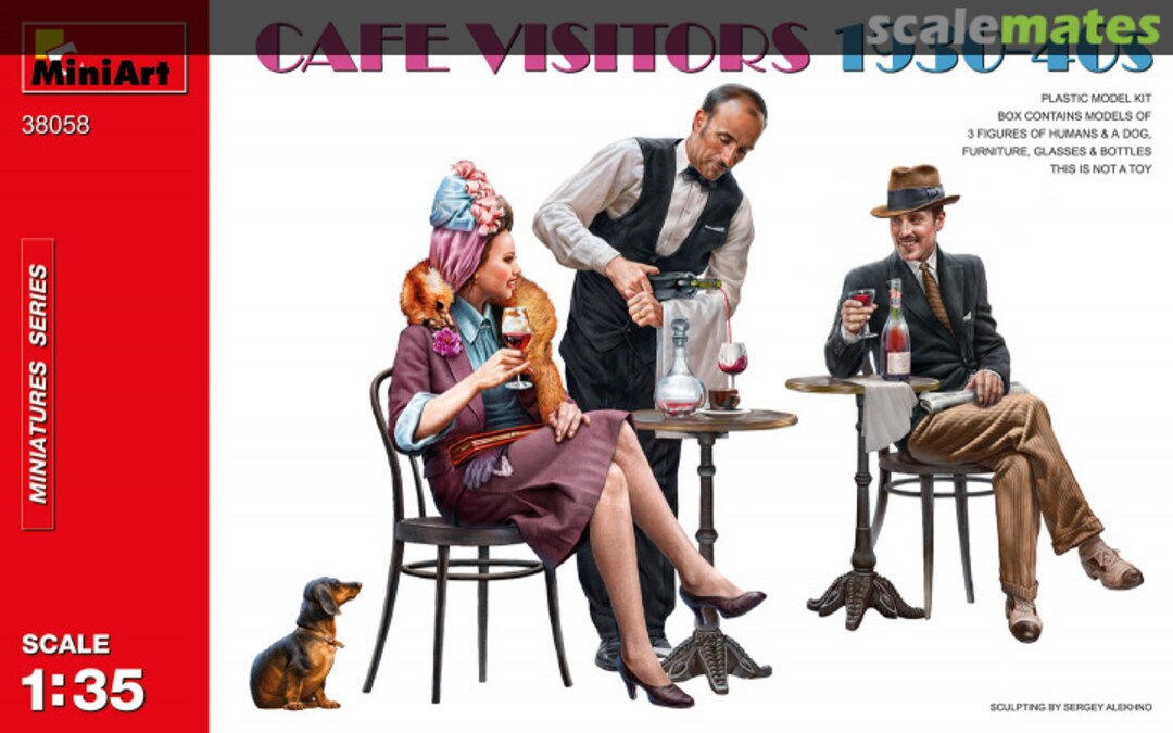 Boxart Cafe Visitors 38058 MiniArt