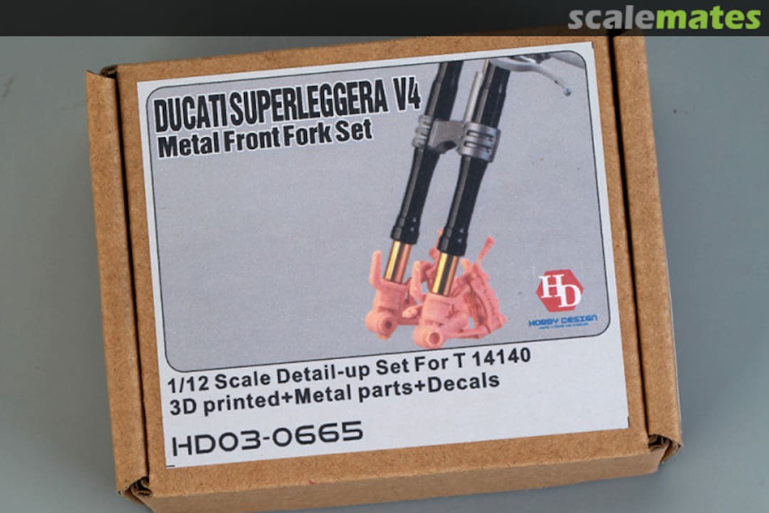 Boxart DUCATI SUPERLEGGERA V4 Metal Front Fork Set HD03-0665 Hobby Design