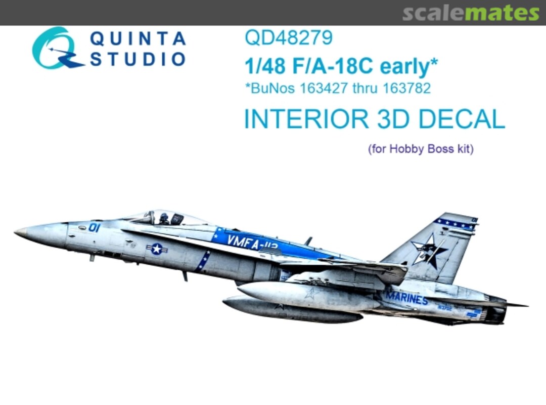 Boxart F/A-18C Hornet - Early BuNos 163427 thru 163782 QD48279 Quinta Studio