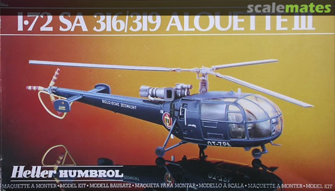 Boxart SA.316/319 Alouette III 80225 Heller Humbrol