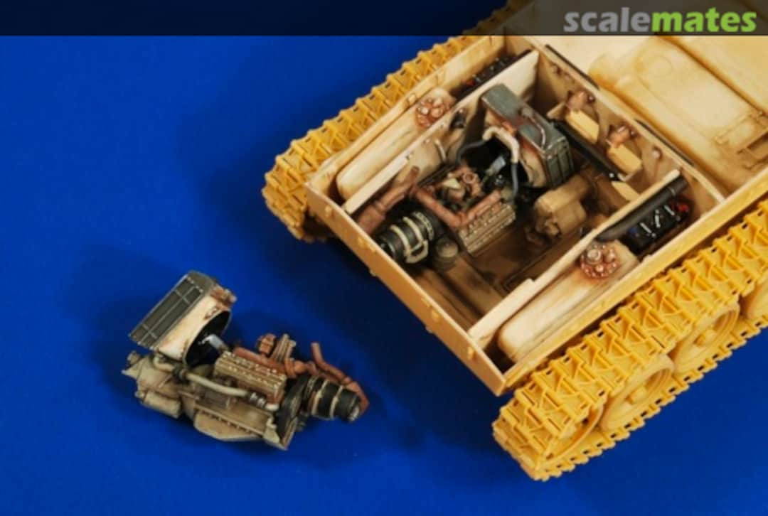 Boxart M24 Chaffee Engine Compartment 2728 Verlinden Productions