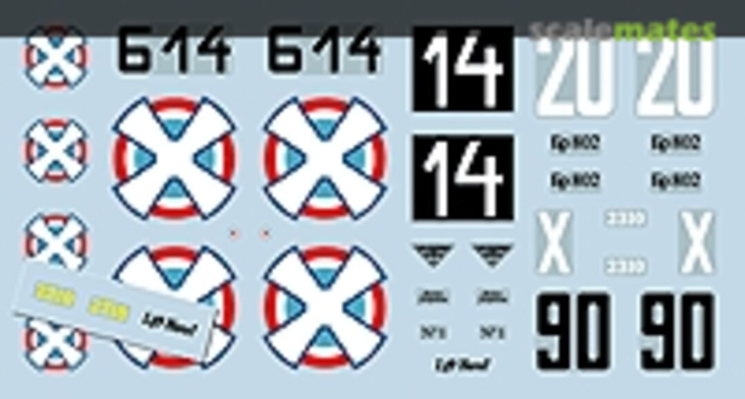 Boxart Forties S-48LH Lift Here Decals