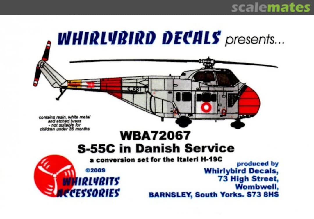 Boxart S-55C in Danish Service WBA72067 Whirlybits