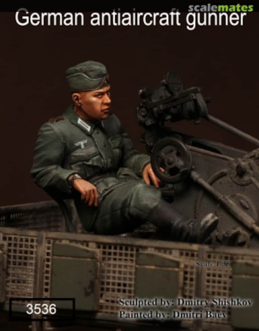 Boxart German antiaircraft gunner WWII 3536 SOGA Miniatures