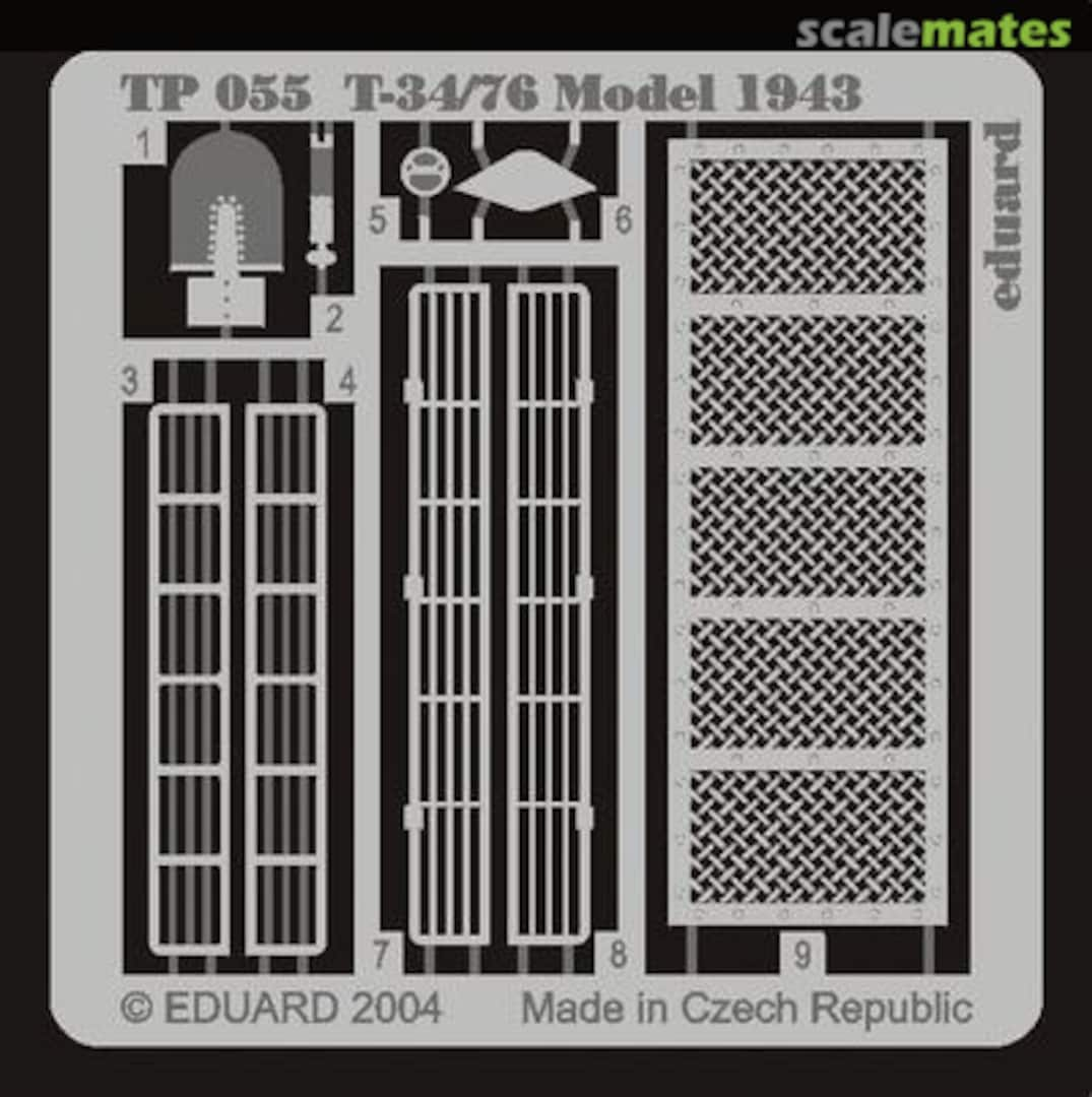 Boxart T-34/76 Model 1943 TP055 Eduard