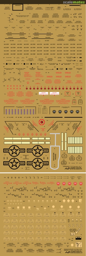 Boxart F-15A F-15C Eagle Stencils Ver 1.0 ST32053V1 HobbyDecal