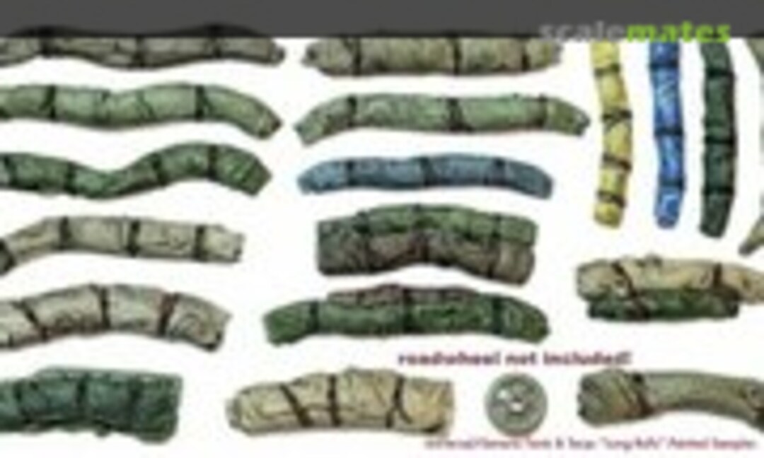 1:35 Universal / Generic Tents &amp; Tarps Set - &quot;Long Rolls&quot; (18 pieces) (Value Gear LR001)