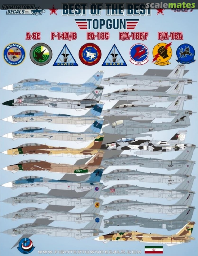 Boxart Best of the Best - Top Gun 48077 Fightertown Decals