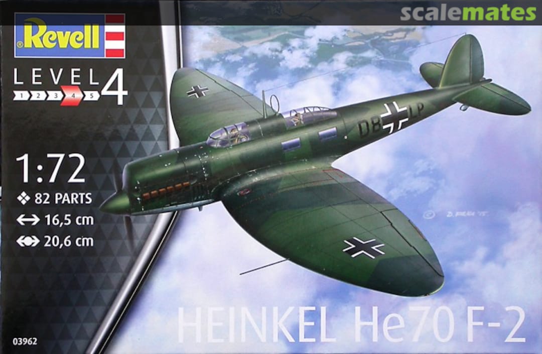 Boxart Heinkel He 70 F-2 03962 Revell