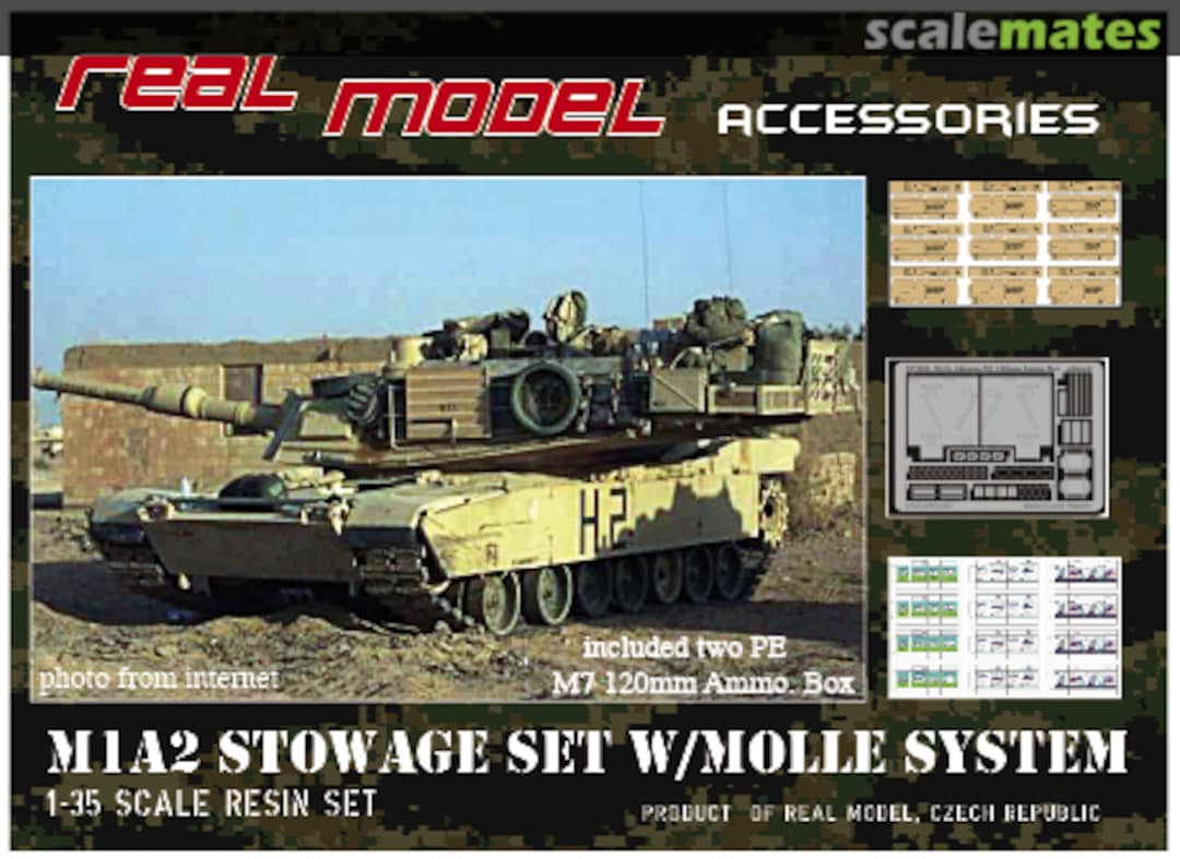 Boxart M1A2 stowage set w/molle system RMA Real Model