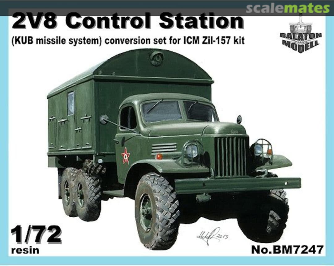 Boxart 2V8 control station for ICM Zil-157 kit BM7247 Balaton Modell