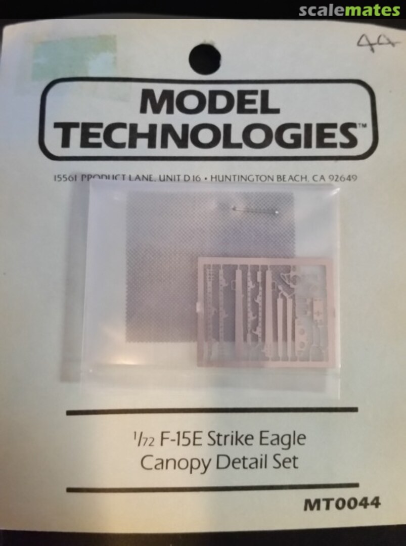 Boxart F-15E Strike Eagle Canopy Detail Set MT0044 Model Technologies