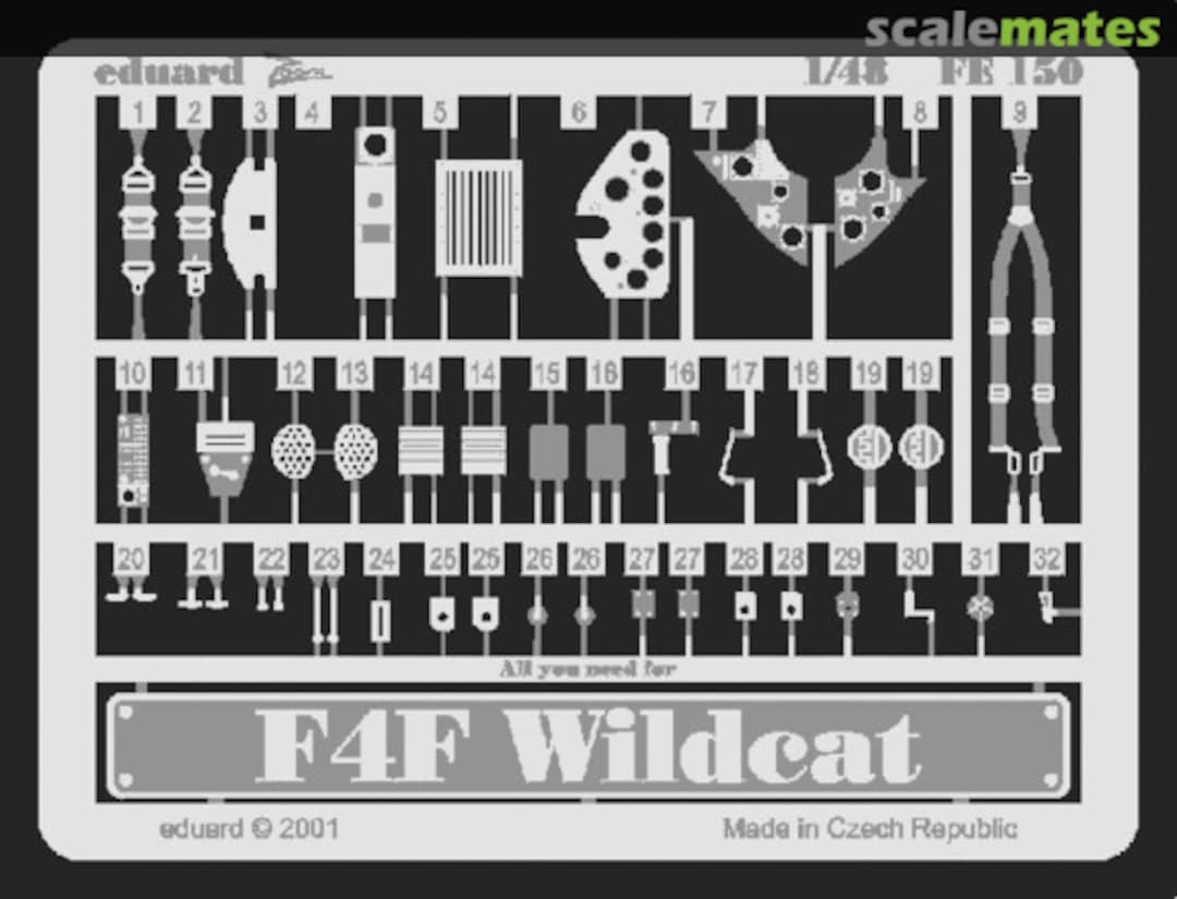 Boxart F4F-4 Wildcat FE150 Eduard