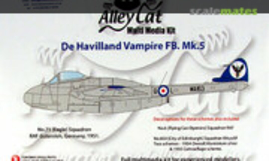 1:48 De Havilland Vampire FB. Mk.5 (Alley Cat ACRK 48-06)