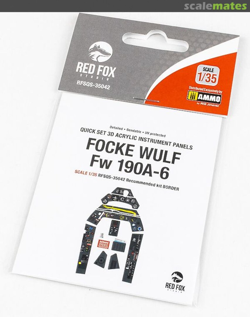 Boxart Focke Wulf Fw 190A-6 with WGr.21 panel RFSQS-35042 Red Fox Studio