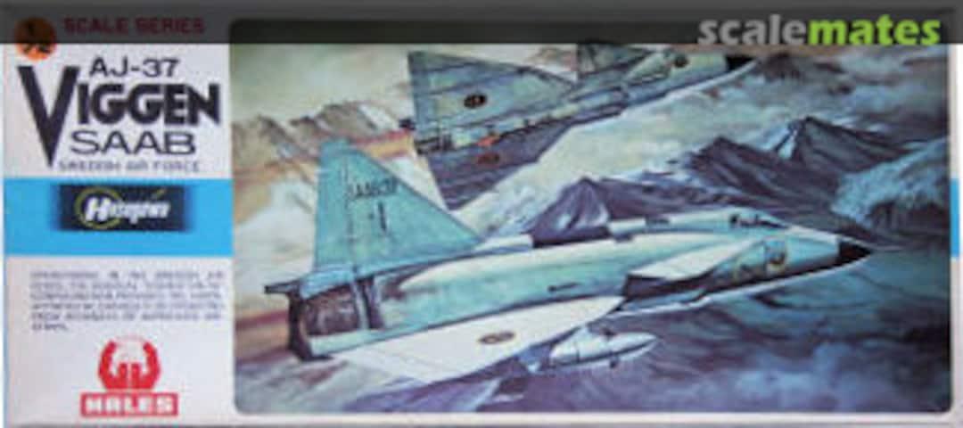 Boxart Saab AJ-37 Viggen B15 Hasegawa/Hales