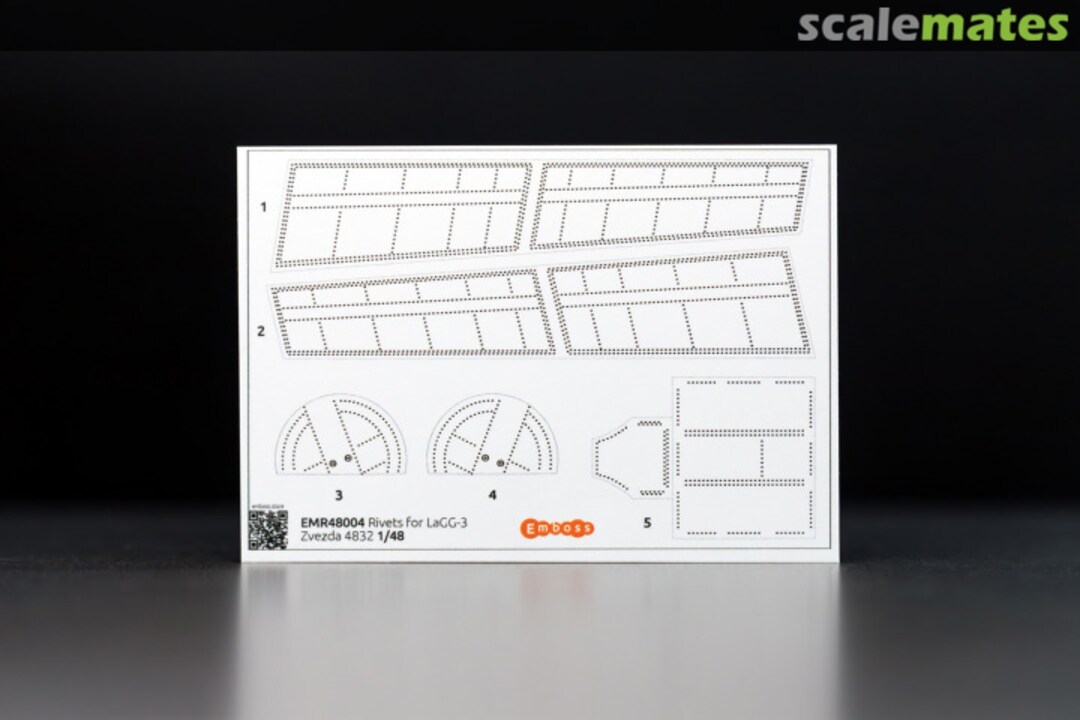 Boxart Rivets for LaGG-3 EMR48004 Emboss