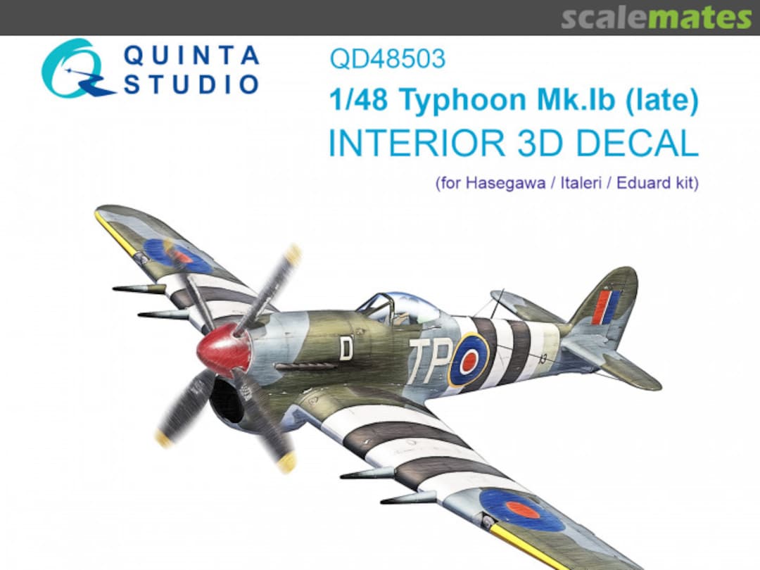 Boxart Typhoon Mk.1b (late) interior 3D decals QD48503 Quinta Studio